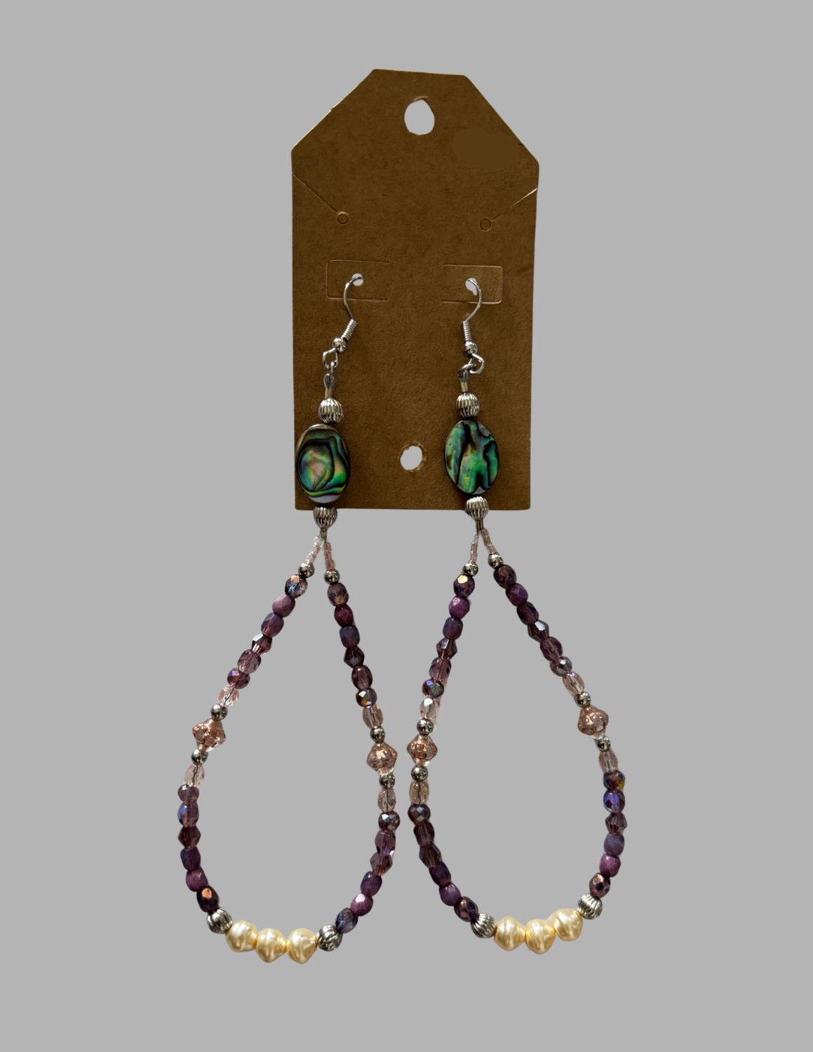 Beaded Hoop Earrings