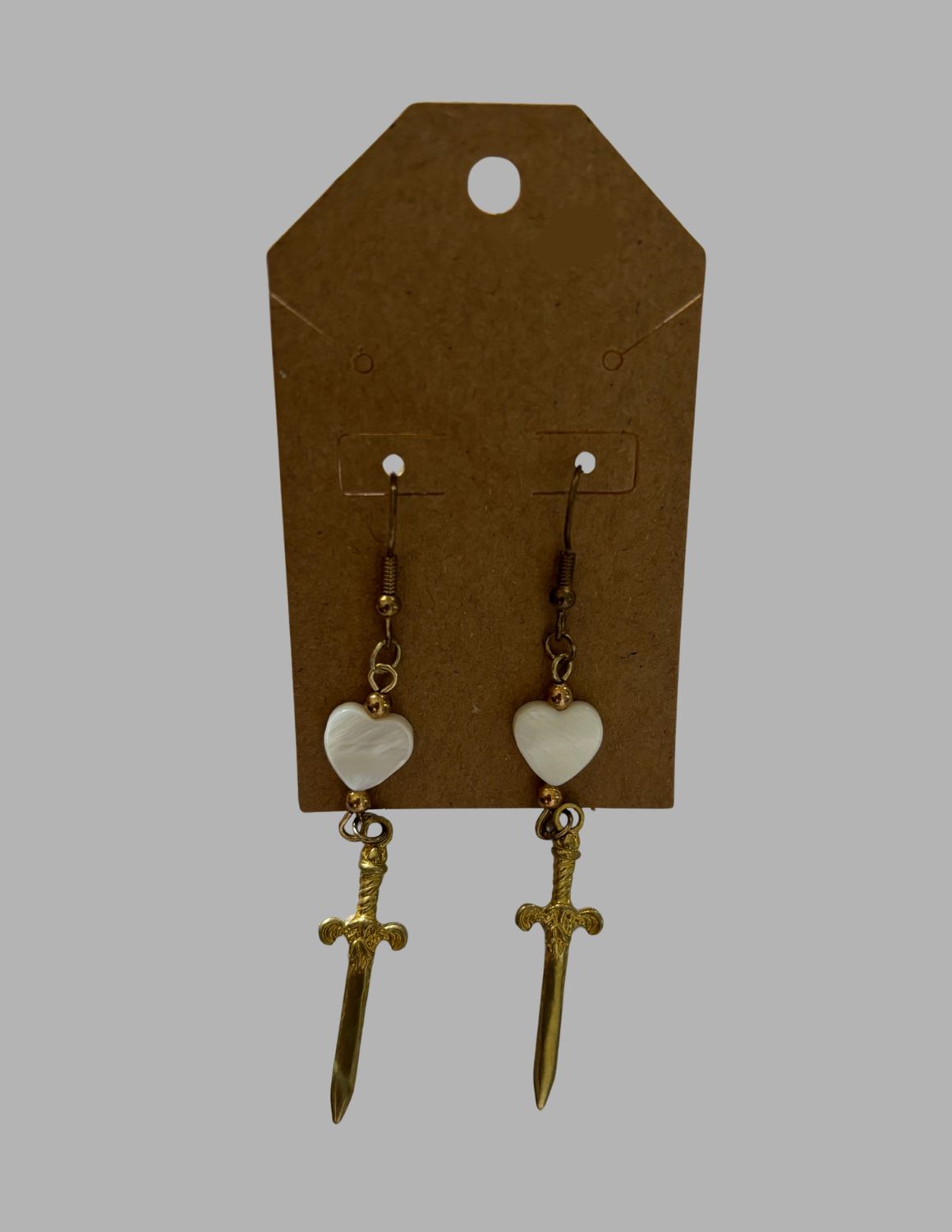 Small Earrings, Style: Hearts &amp; Swords