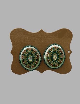 Beaded Stud Earrings Esi-Toya