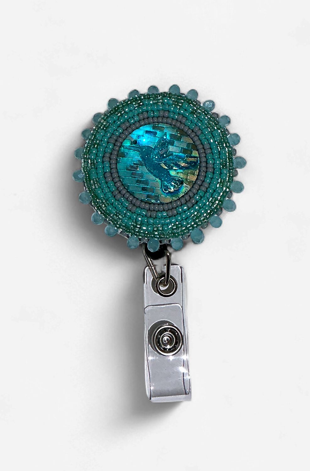 Beaded Badge Reel