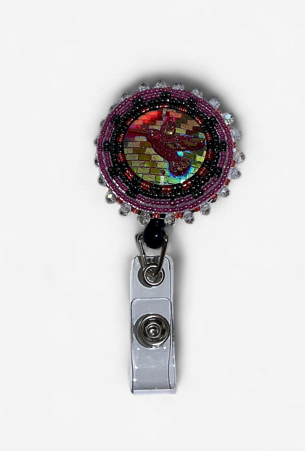 Beaded Badge Reel