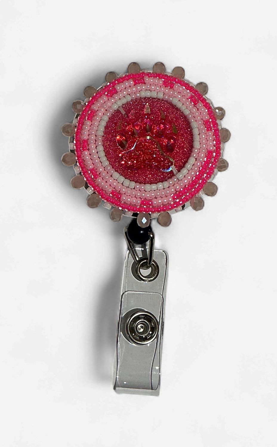 Beaded Badge Reel