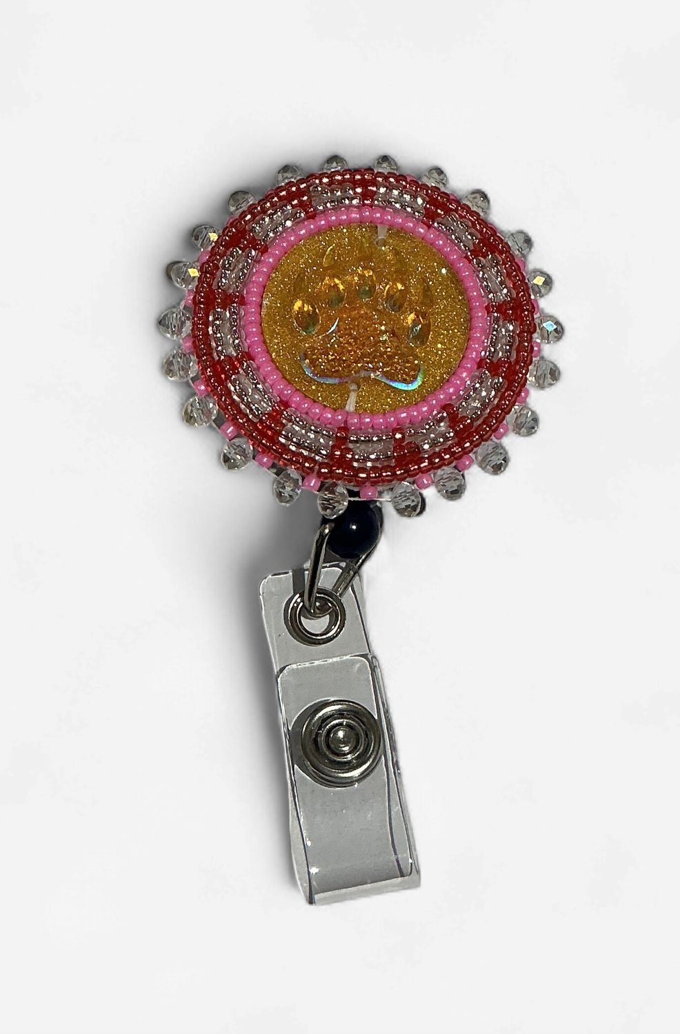 Beaded Badge Reel