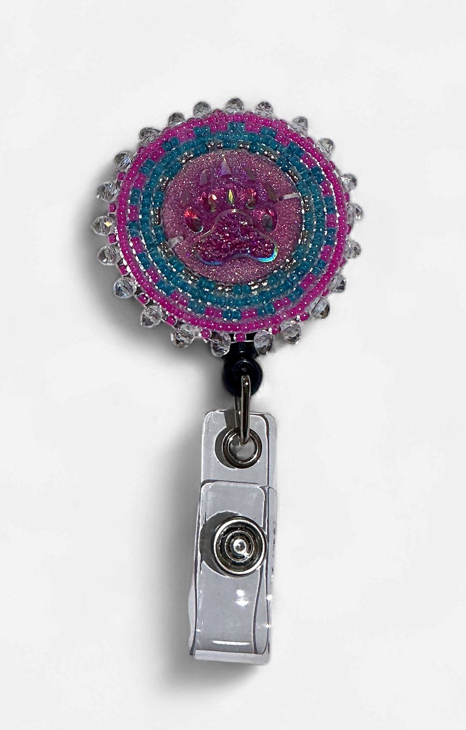 Beaded Badge Reel