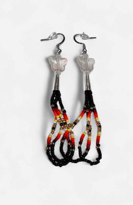 Butterfly Beaded Earrings
