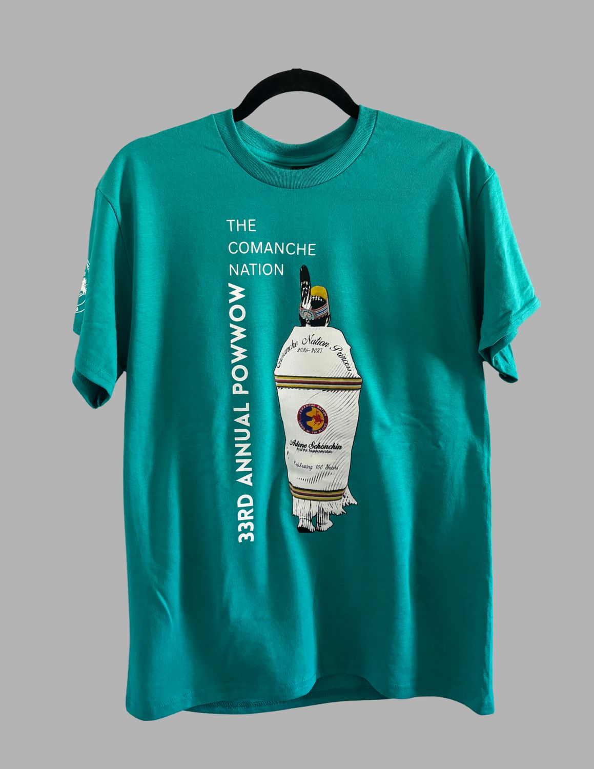 33rd Annual Powwow T-Shirts, Color: Jade Dome, Size: Small