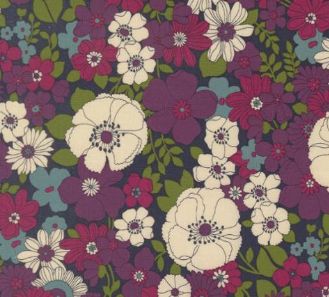 Chelsea Garden Fabric, Color: Midnight