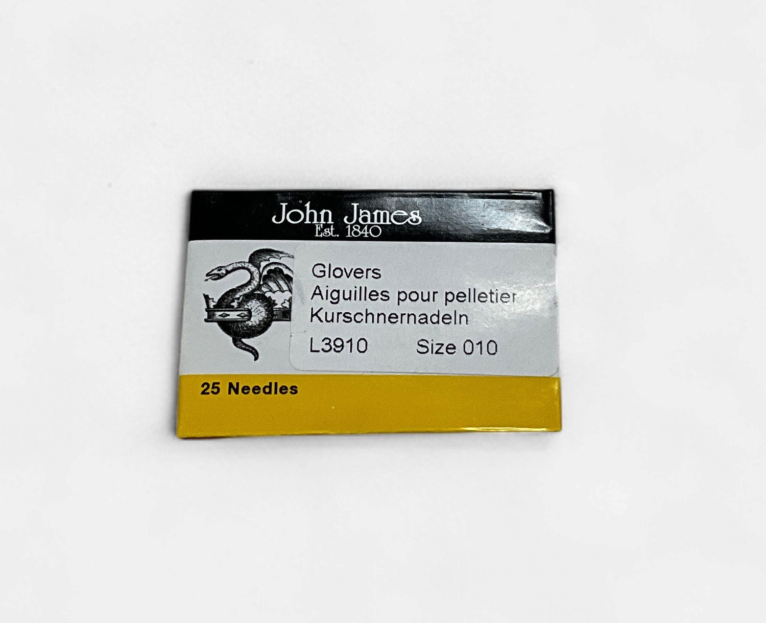 Glovers Needles Size 10 - 25 ct