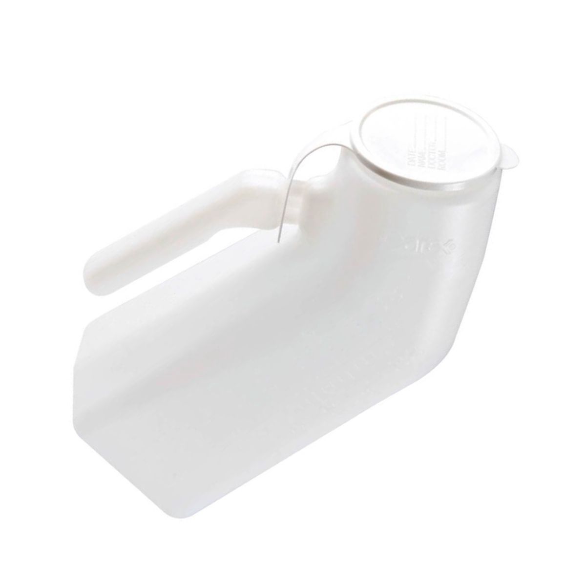 Urinoir pour homme portatif en plastique avec couvercle