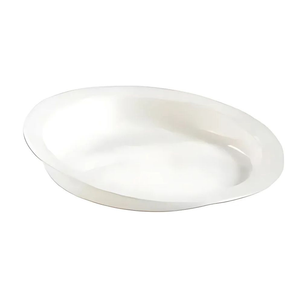 Assiette à rebord blanche