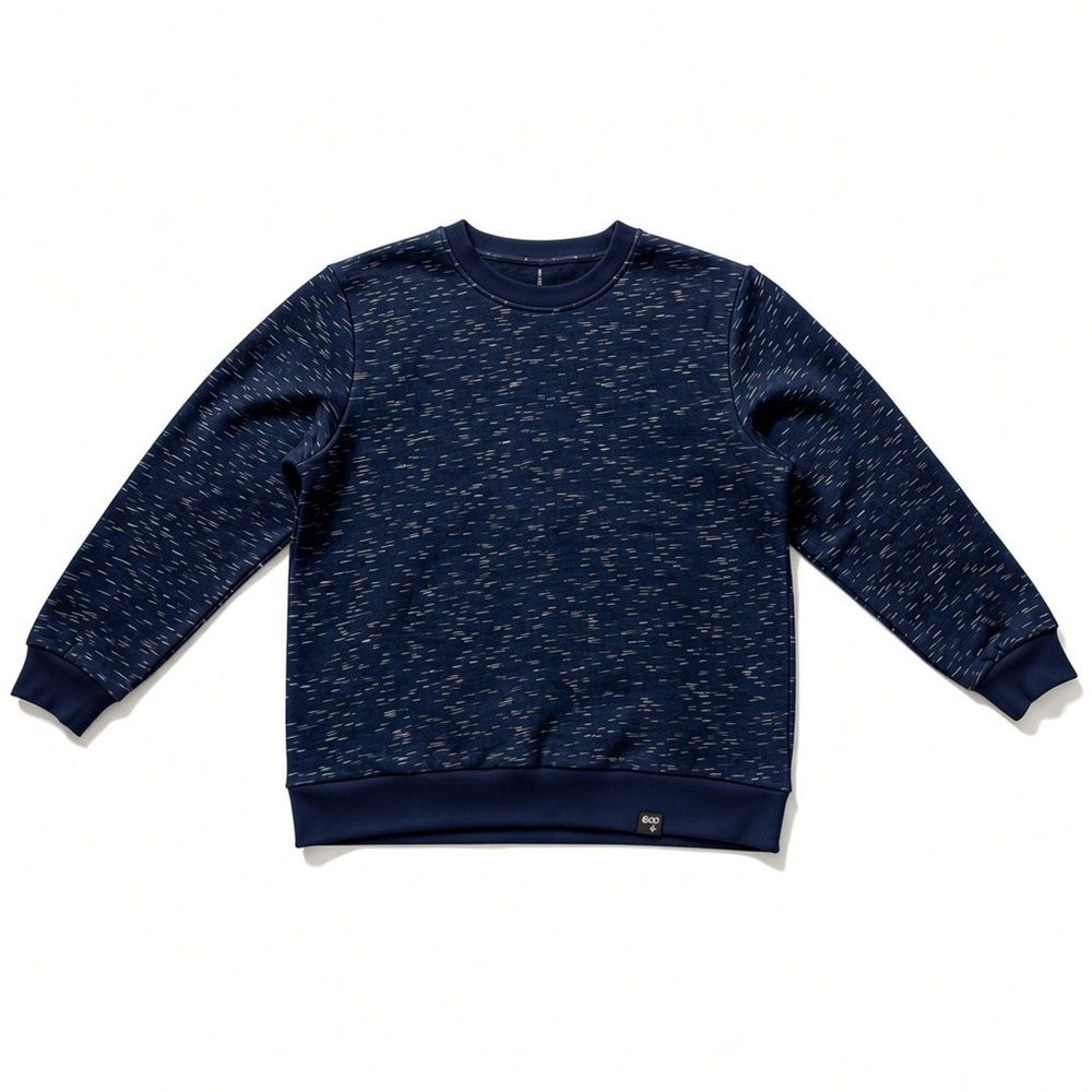 Chandail adapté homme hiver style ouaté bleu