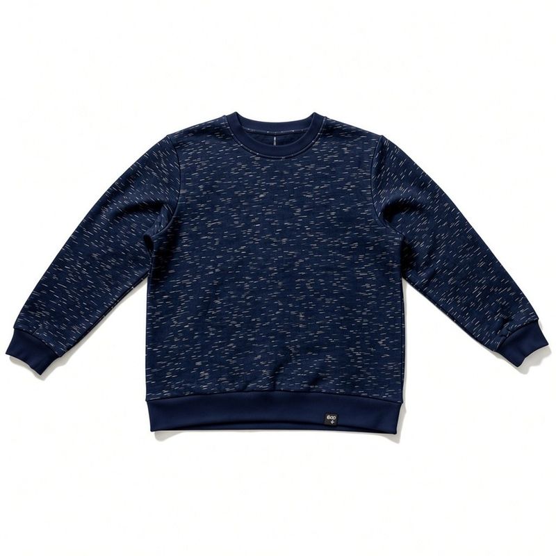 Chandail adapté homme hiver style ouaté bleu