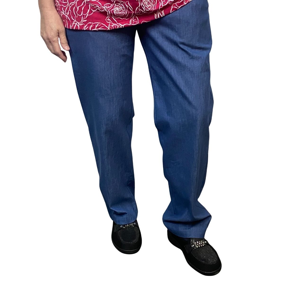 Jeans adapté pour femmes - Bleu pâle | Ouverture aux côtés