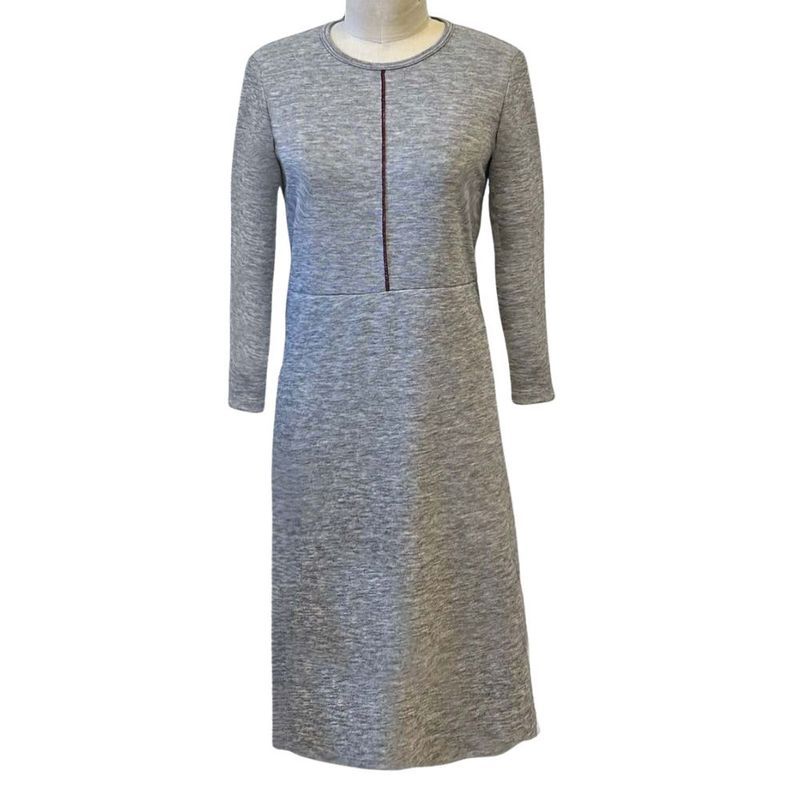 Robe adaptée manches longues grise