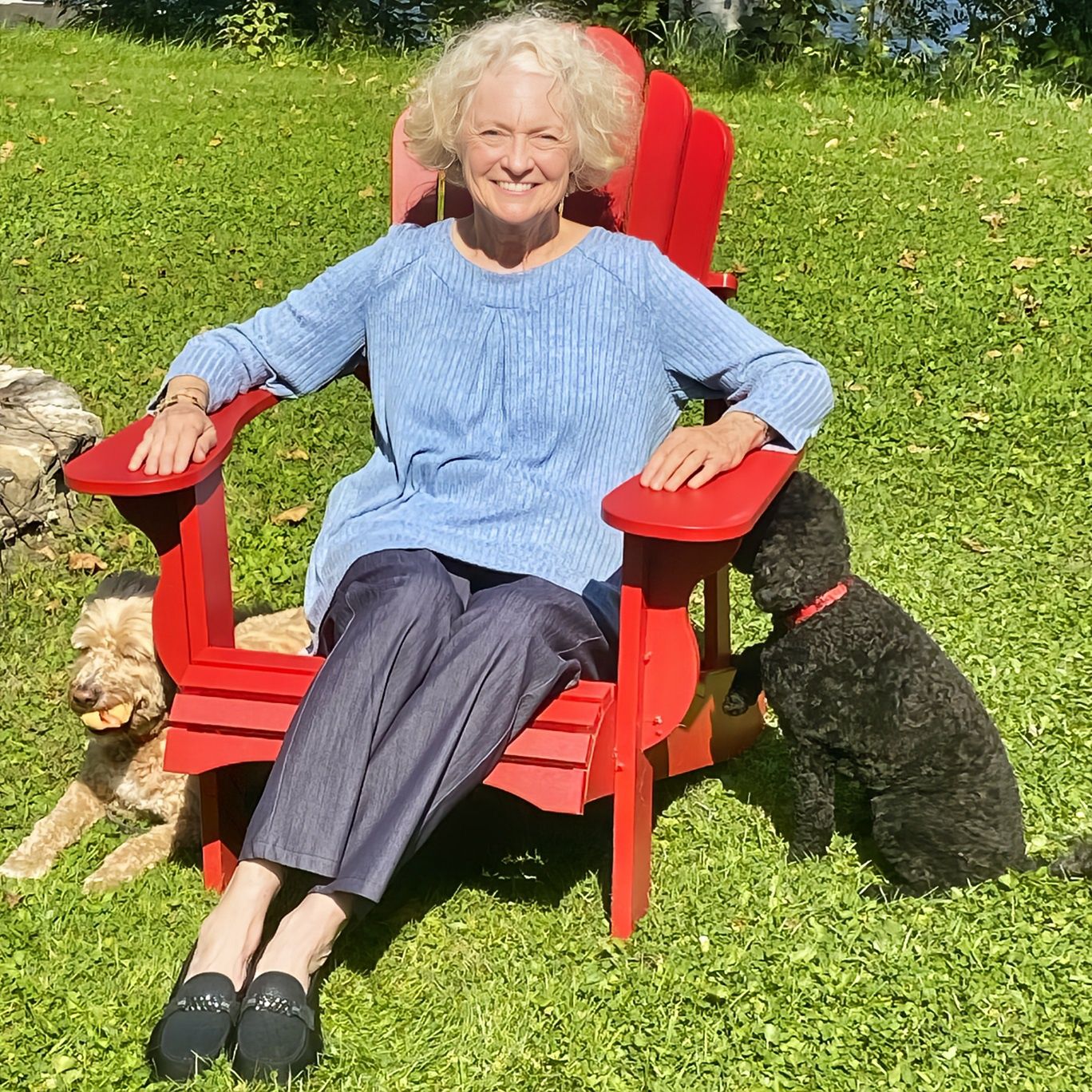 Chandail adapté manches longues pli creux au devant denim