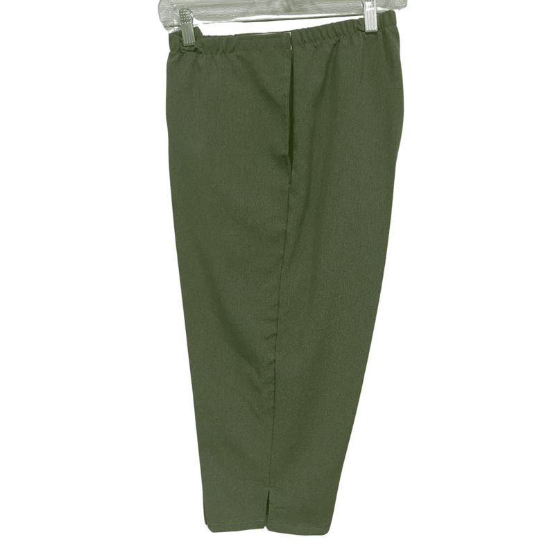 Capri adapté en polyester vert kaki | Ouverture aux côtés