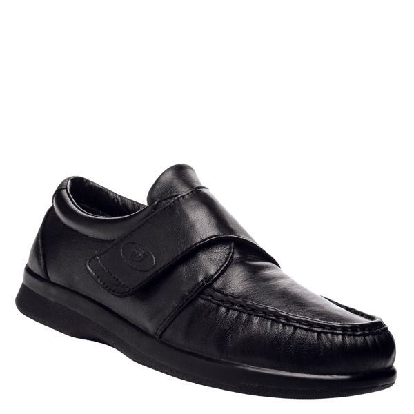 Chaussure à velcro Pucker Moc de Propet noire pour homme