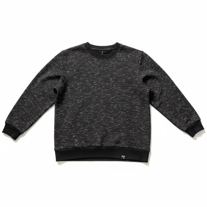 Chandail adapté homme hiver style ouaté noir