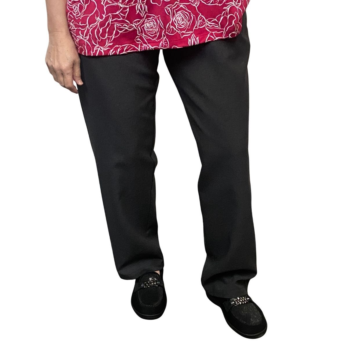 Pantalon adapté pour femmes -  Polyester charcoal | Ouverture aux côtés