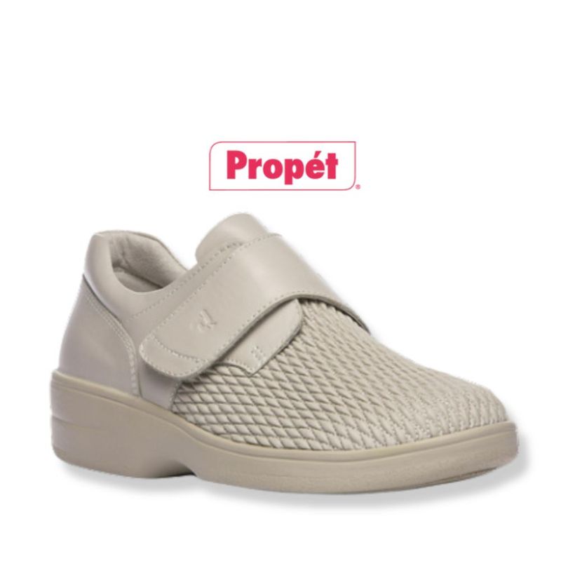 Chaussure femme à velcro Propét beige