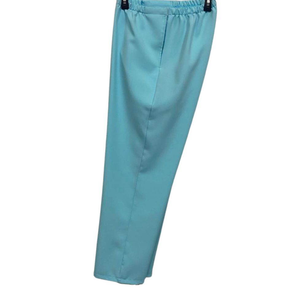 Pantalon adapté pour femmes - Polyester vert menthe | Ouverture aux côtés