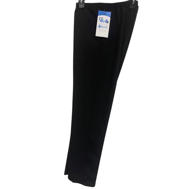 Pantalon adapté pour hommes - Polyester noir | Ouverture aux côtés