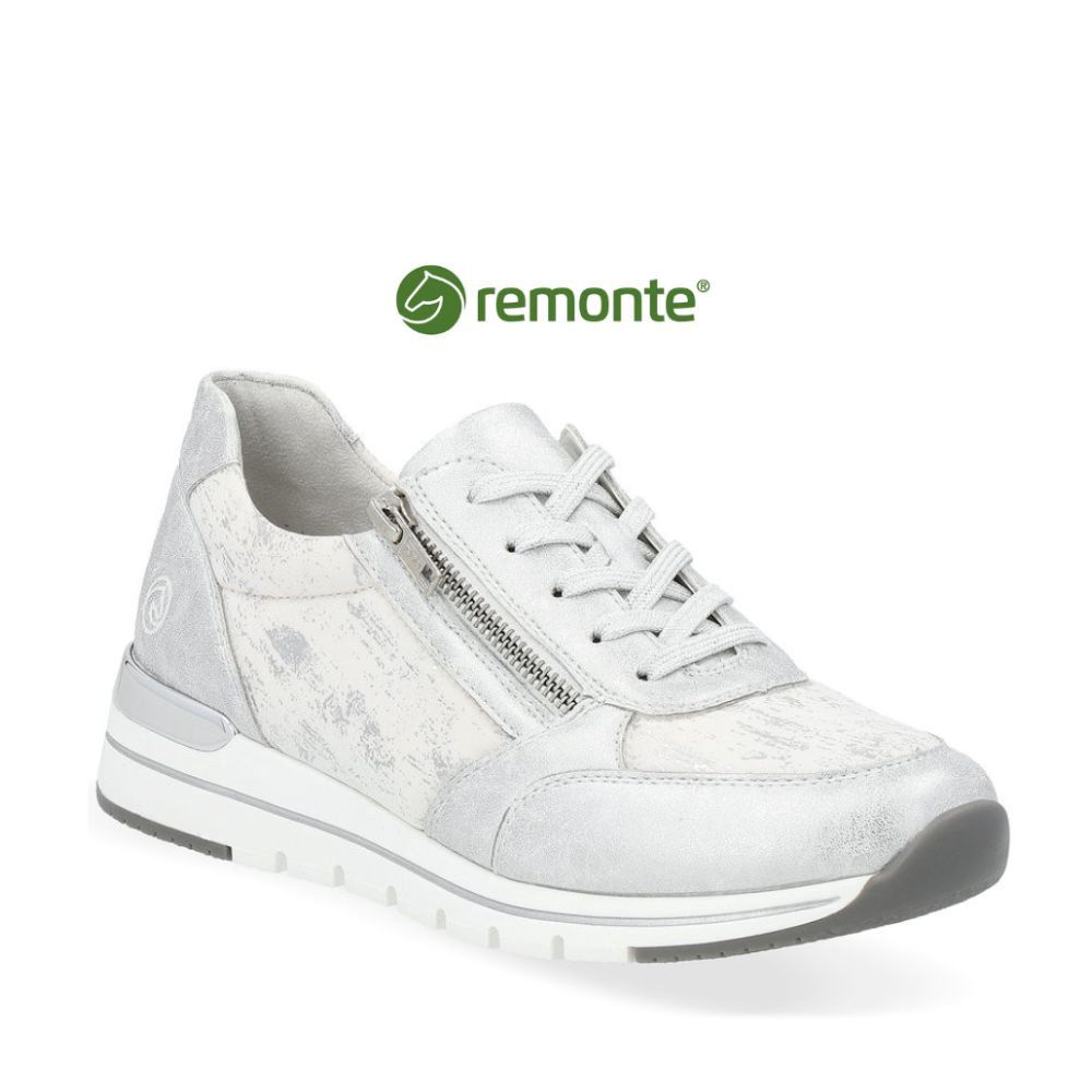 Chaussure à glissière Remonte argent pour femme