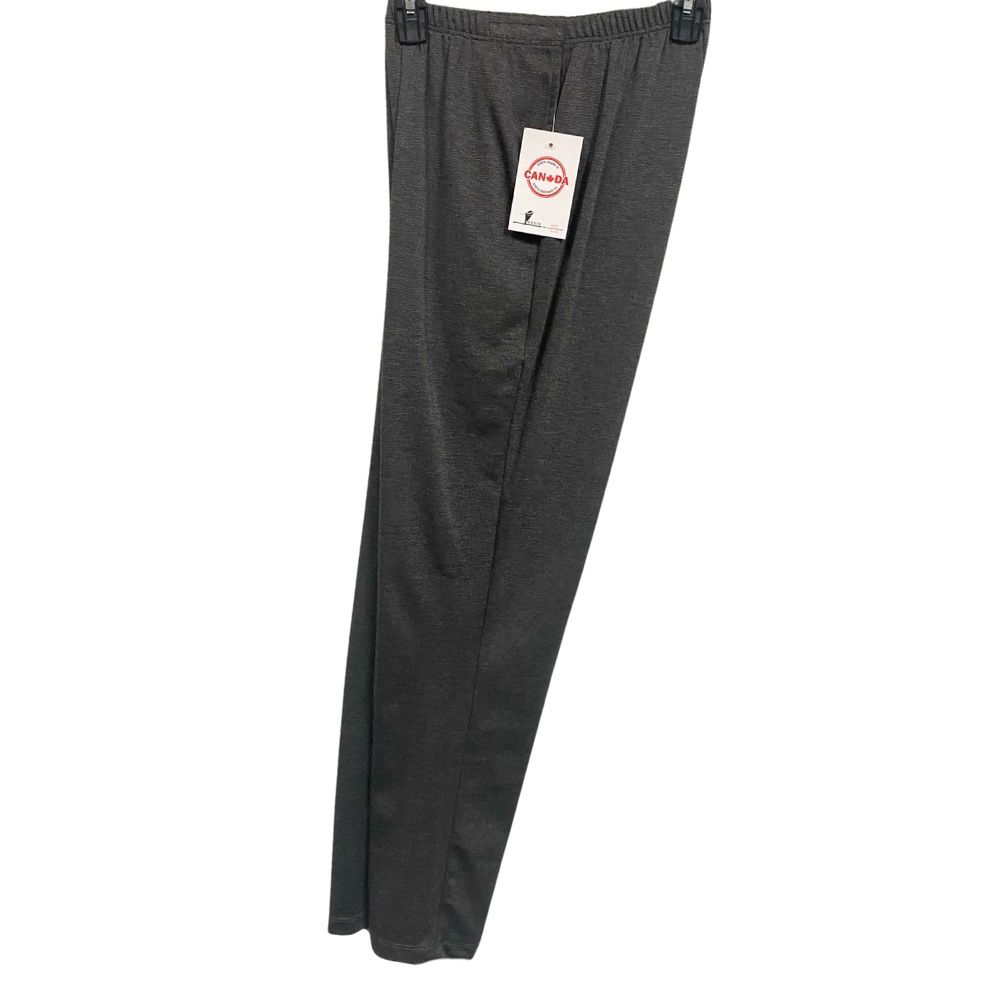 Pantalon adapté pour femmes - Tricot charcoal | Ouverture aux côtés