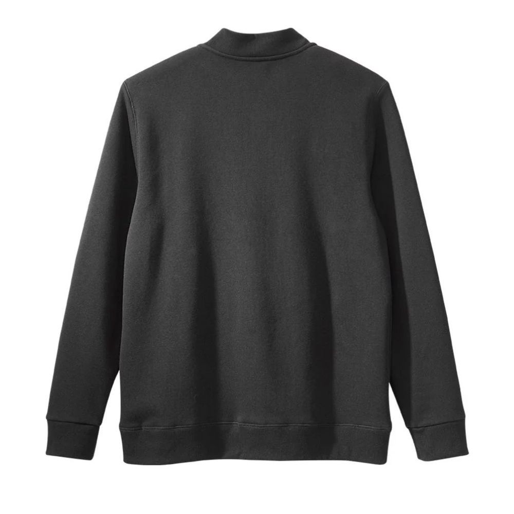 Veste en molleton noir pour homme à boutonnière aimantée