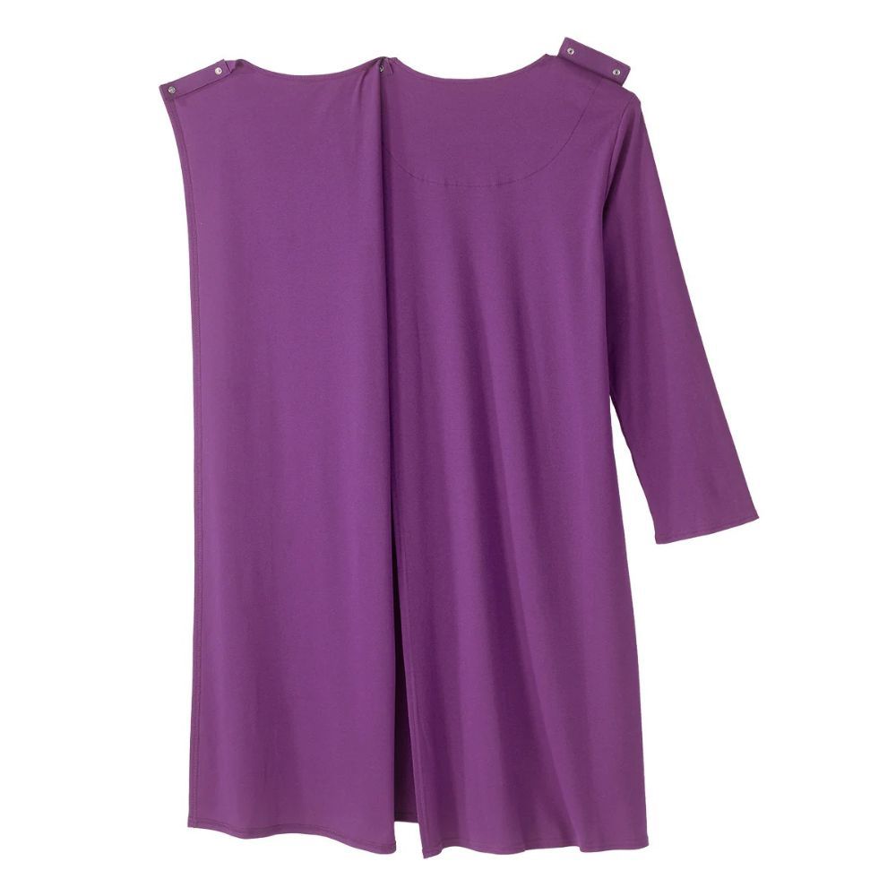 Robe de nuit adaptée en tricot doux violet