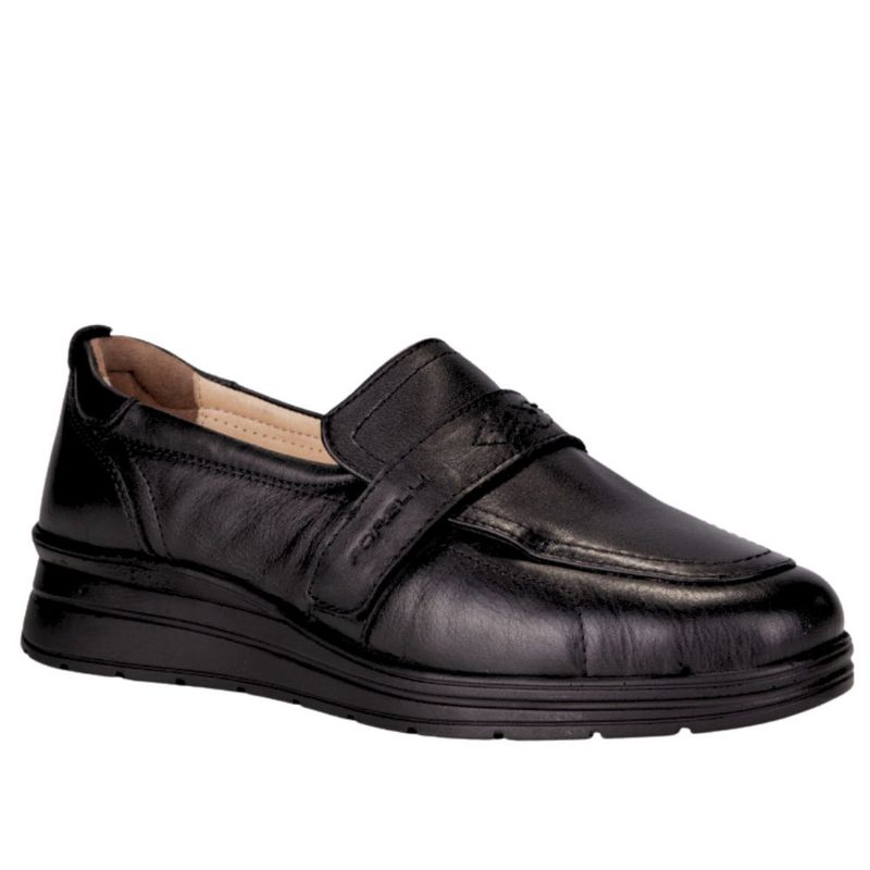 Chaussure femme à velcro Maya de Forelli noire
