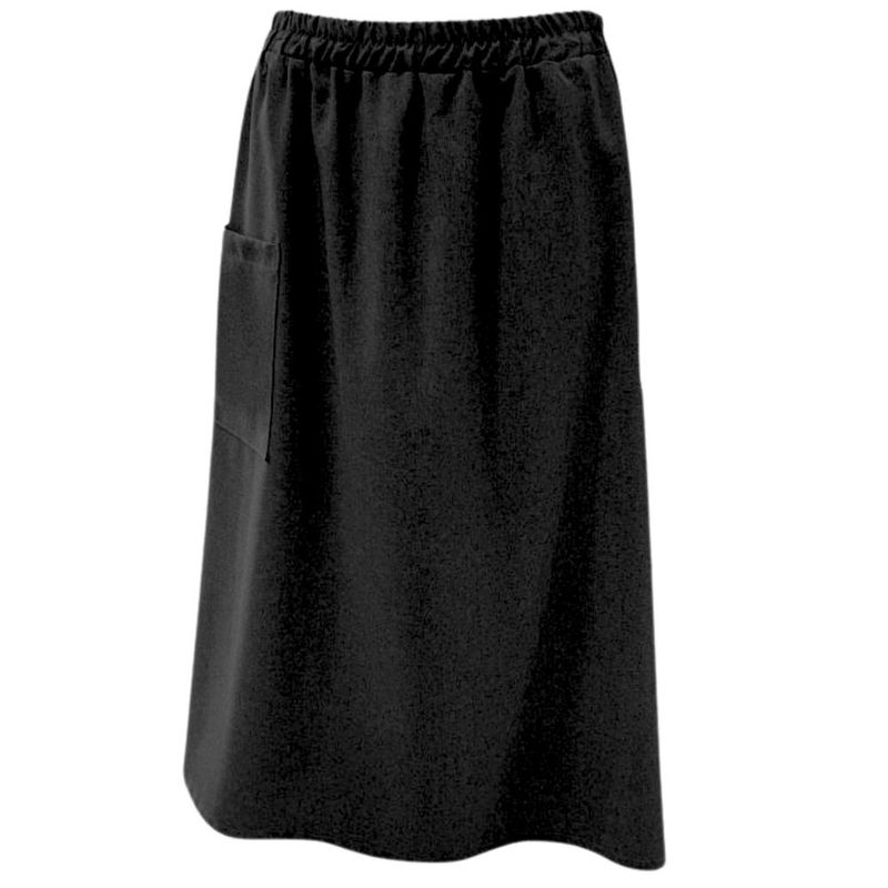 Jupe adaptée noire style portefeuille