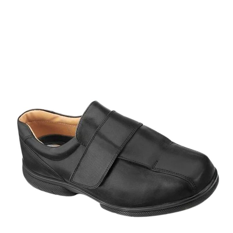 Chaussure homme à velcro Josh de Easy B noire