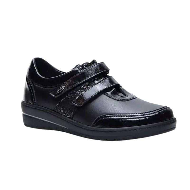 Chaussure à velcro Grundland SC5388 noire pour femme