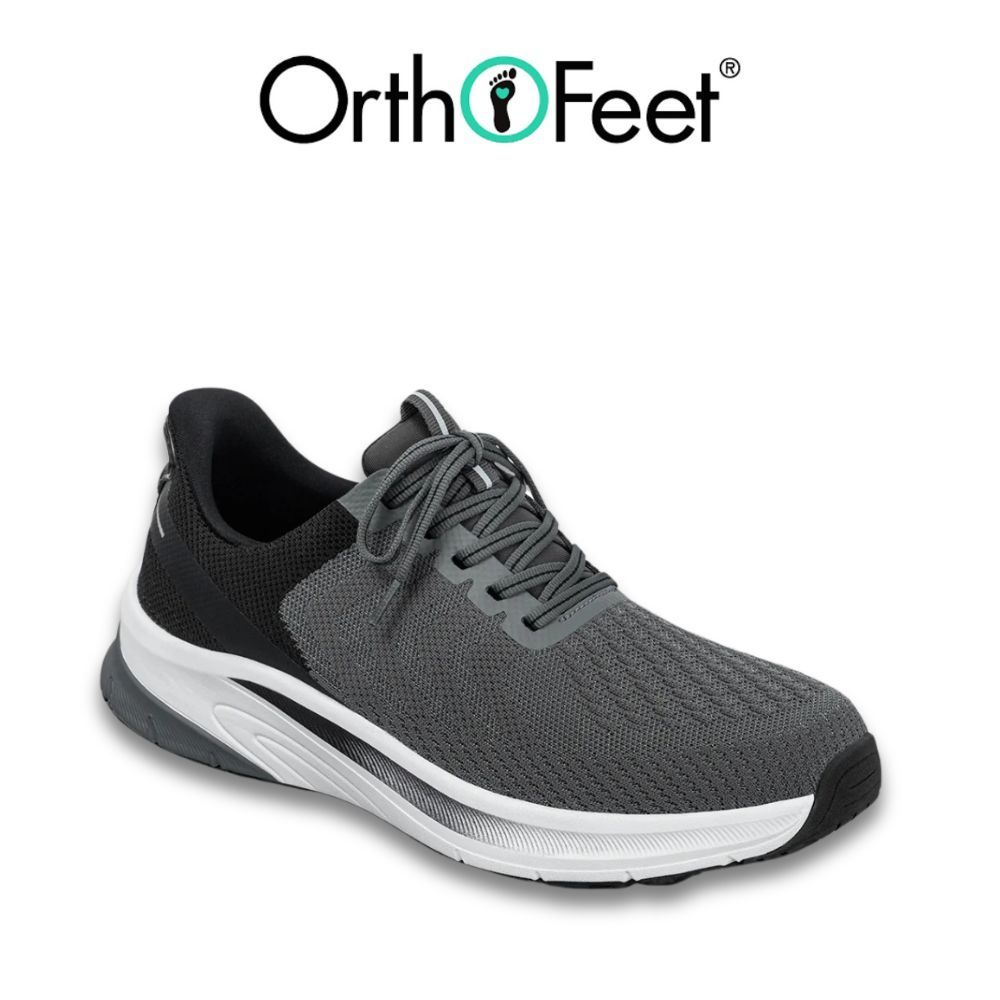 Chaussure homme à enfiler Tilos de Orthofeet grise