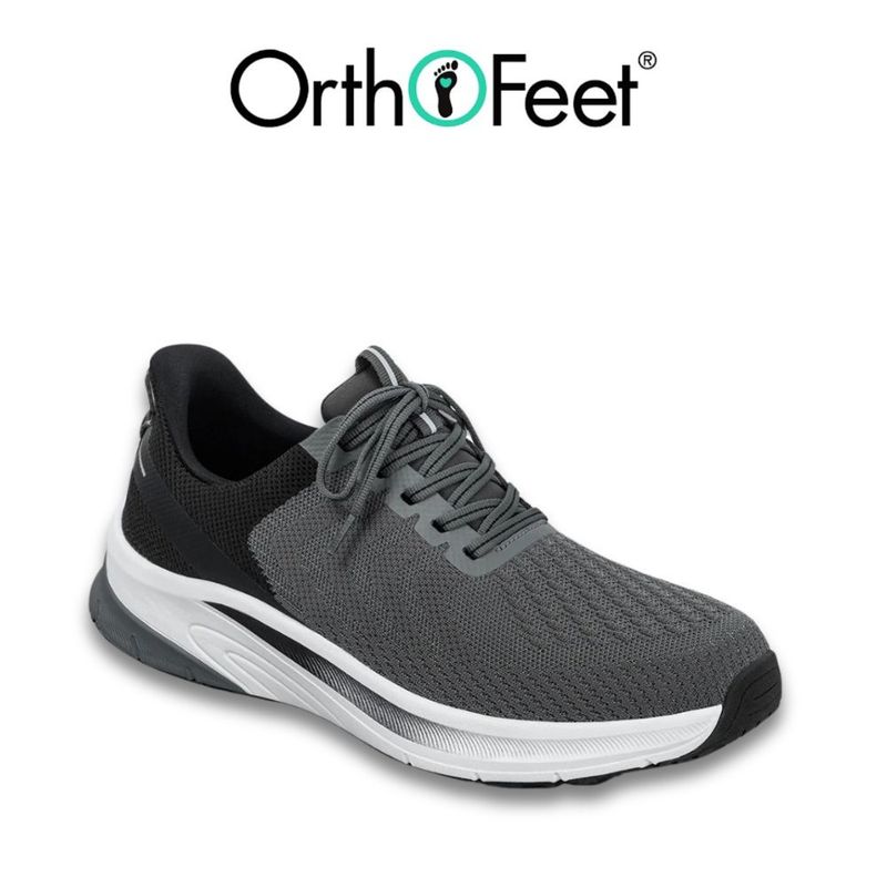 Chaussure homme à enfiler Tilos de Orthofeet grise