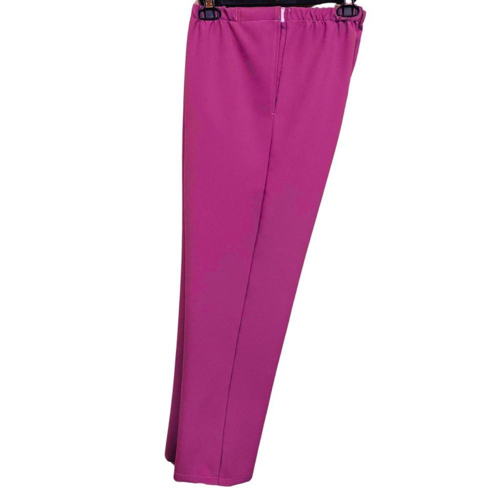 Pantalon adapté pour femmes - Polyester fuschia | Ouverture aux côtés