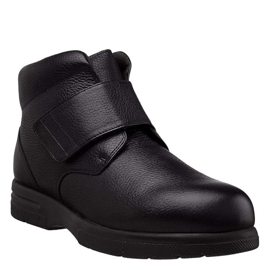 Botte à velcro Big Easy de Drew noire pour homme