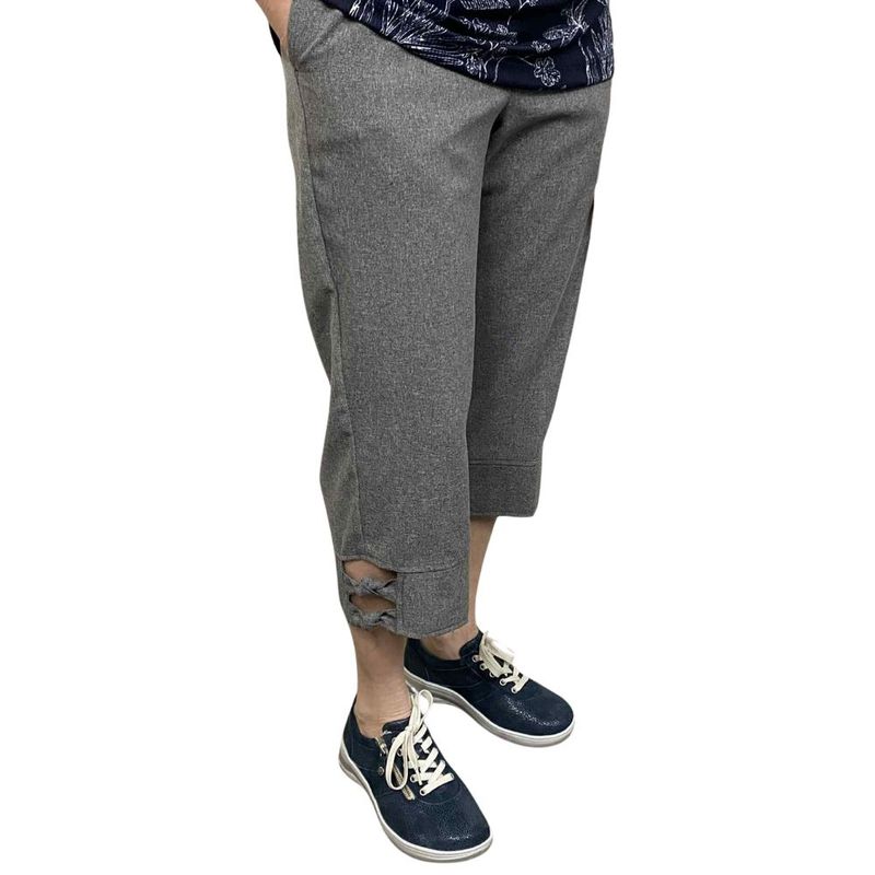 Capri adapté en polyester gris | Ouverture aux côtés