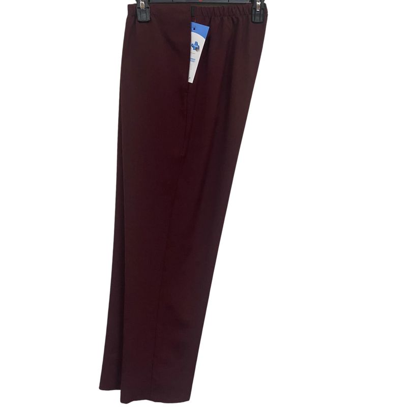 Pantalon adapté pour femmes - Polyester bourgogne | Ouverture aux côtés