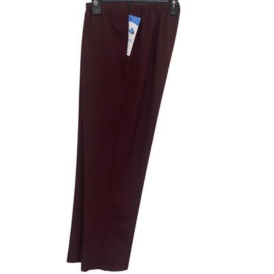 Pantalon adapté pour femmes - Polyester bourgogne | Ouverture aux côtés