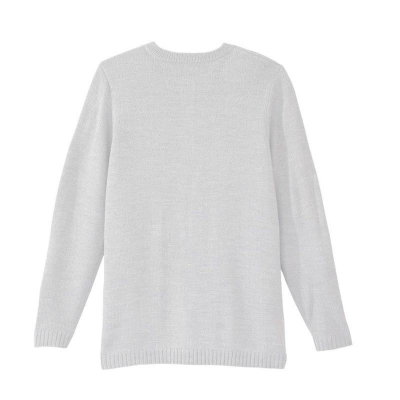 Veste femme en tricot acrylique blanc-non adaptée