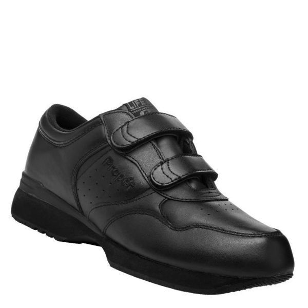 Chaussure à velcro Life Walker de Propet noire pour homme
