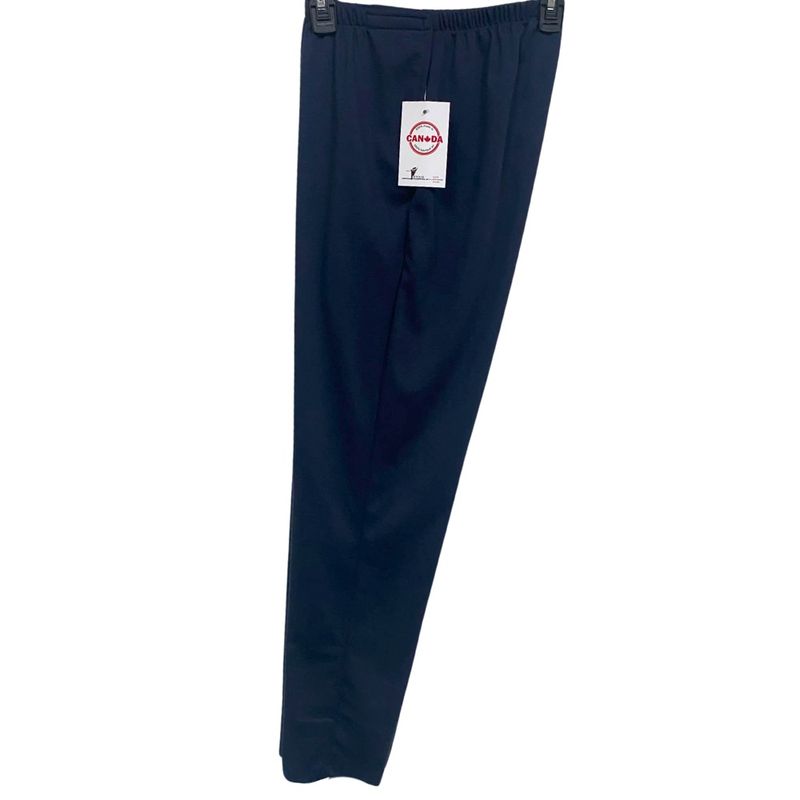 Pantalon adapté pour femmes - Tricot marine | Ouverture aux côtés