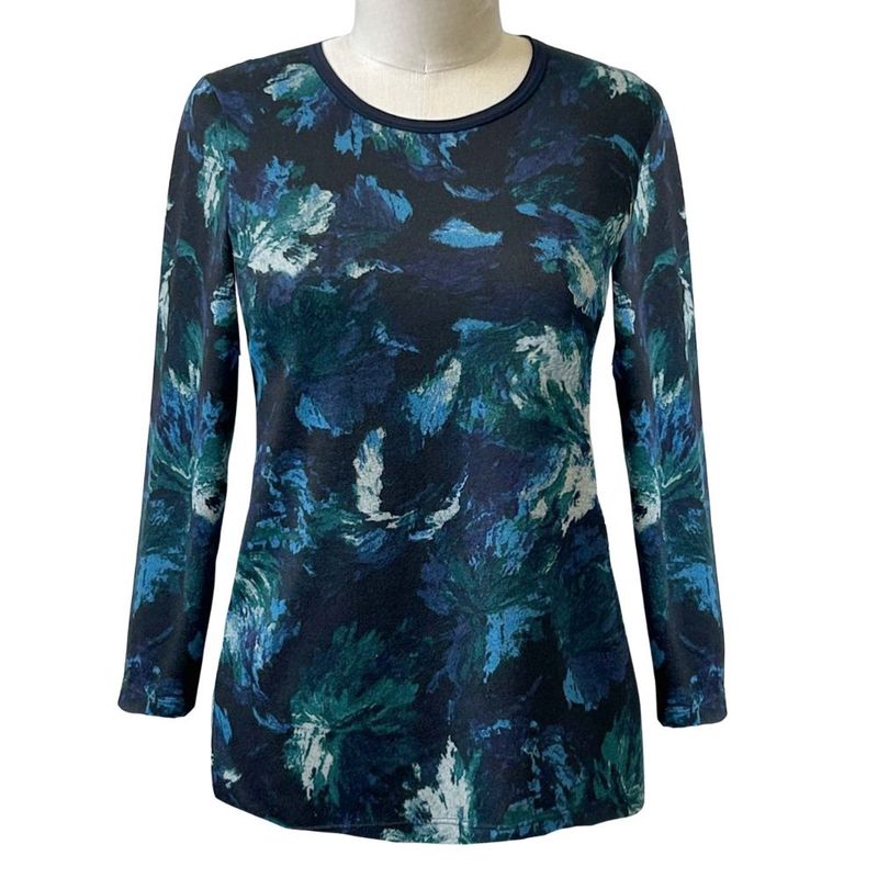 Chandail adapté de style basique aux teintes de verts et bleus