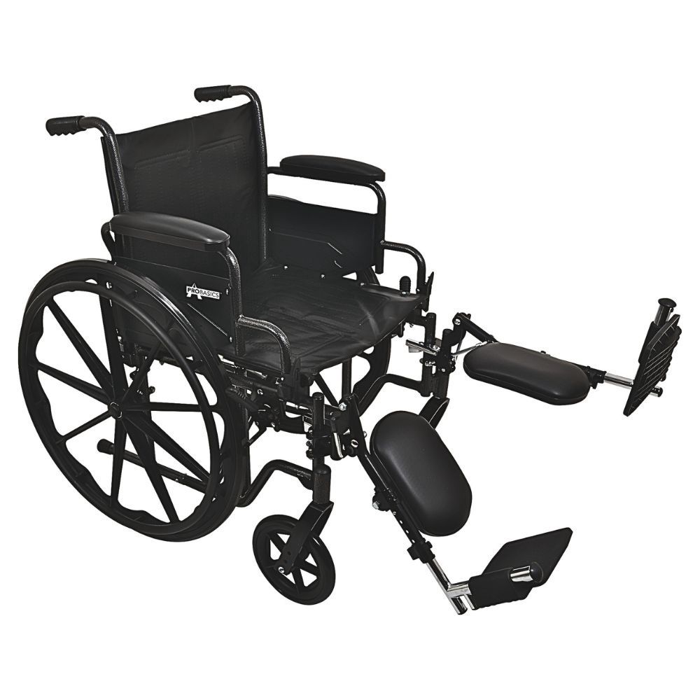 Fauteuil roulant avec appui-jambes escamotables
