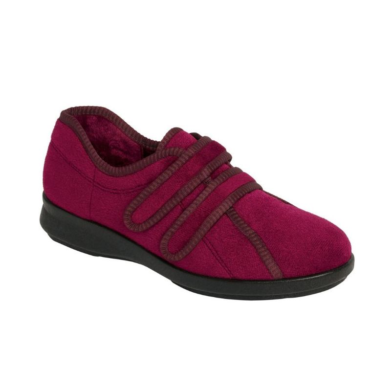 Pantoufle femme fuschia à velcro Eunice Easy B