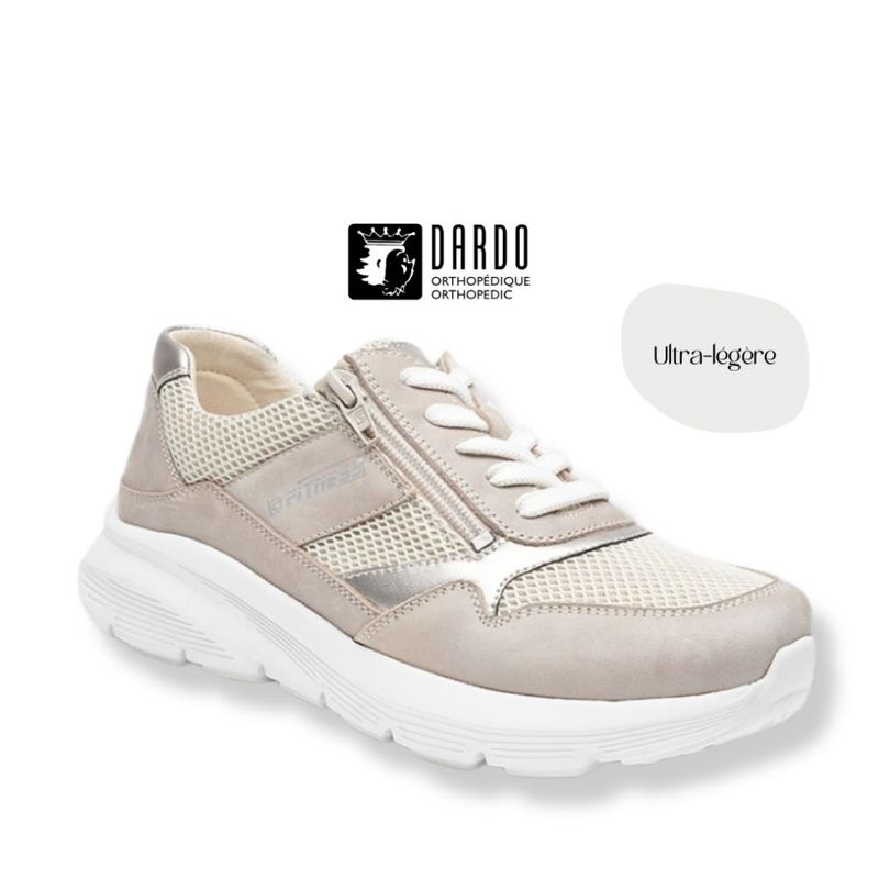 Chaussure femme à glissière Dardo beige