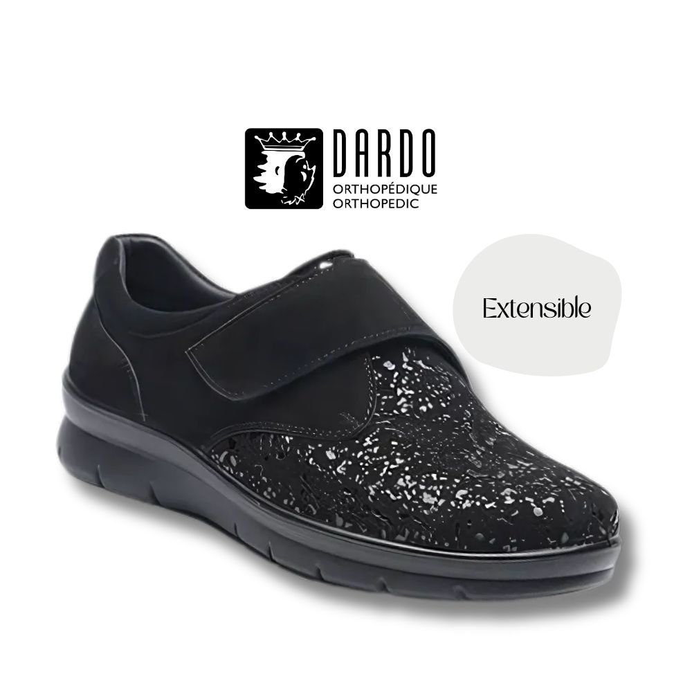 Chaussure femme à velcro Chloé de Dardo noire