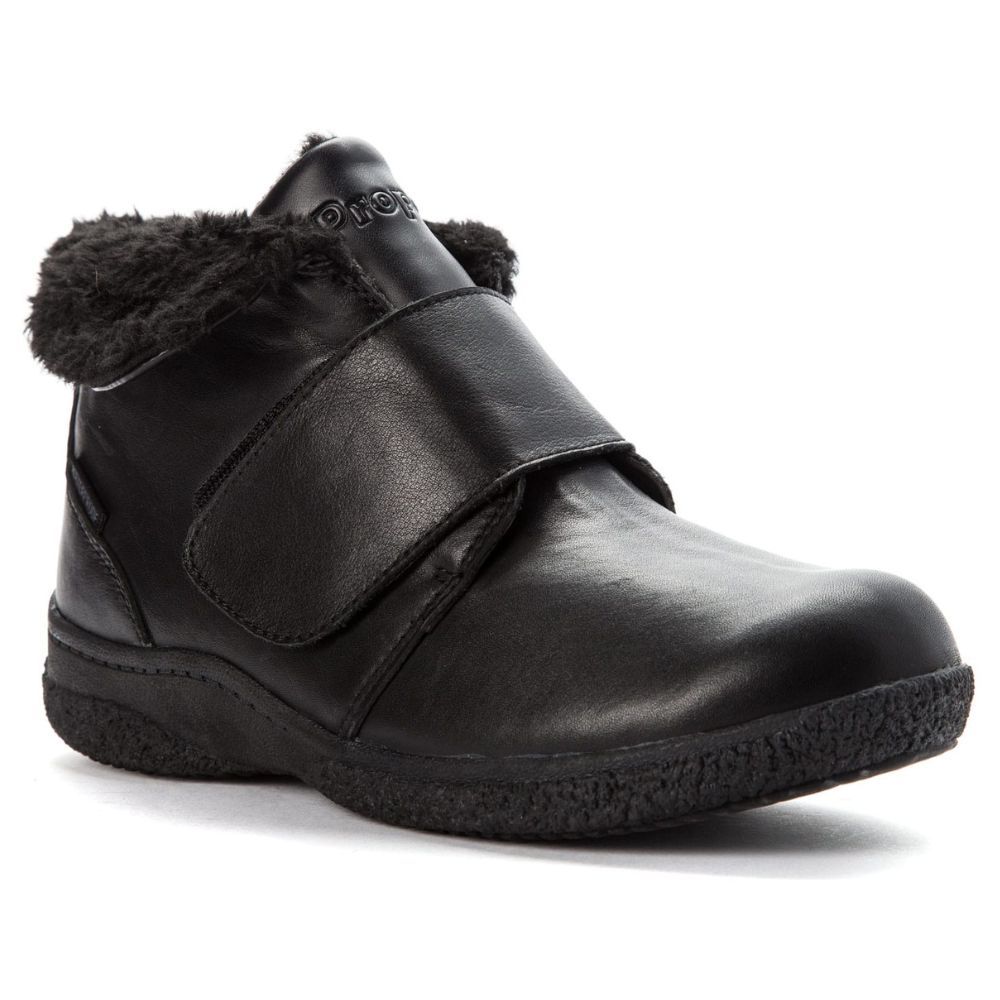 Botte femme à velcro Harlow de Propet noire